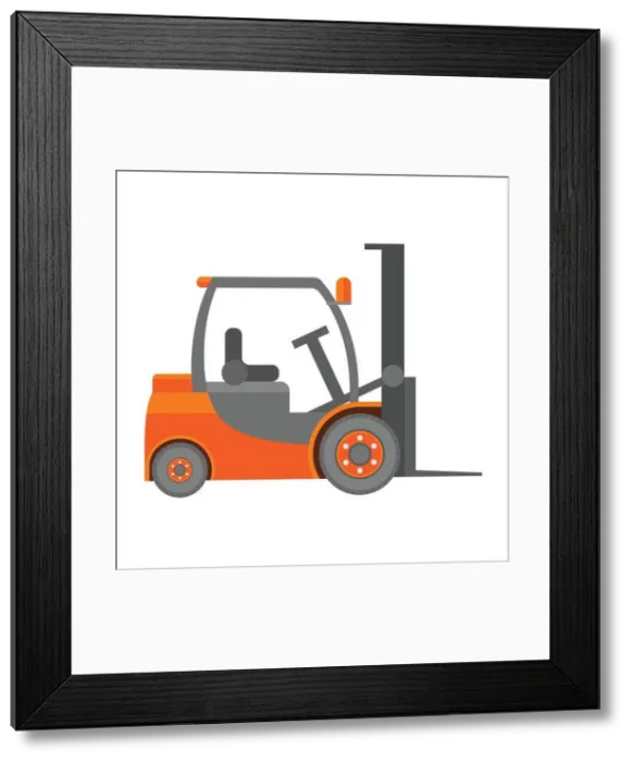 Framed Print : Forklift truck icon Framed Print : Forklift truck icon