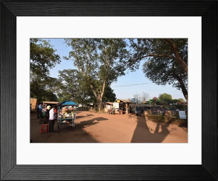 Framed Print : Garbeta railway station area at Garbeta, West Midnapore, West Bengal, India Framed Print : Garbeta railway station area at Garbeta, West Midnapore, West Bengal, India