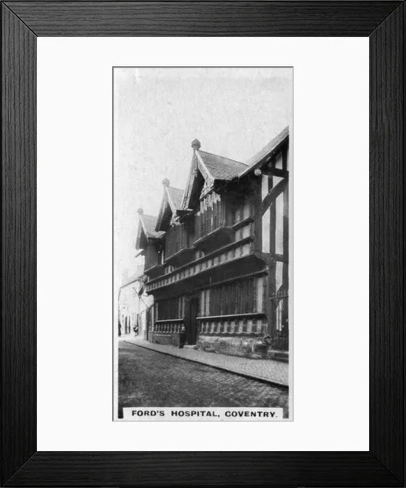 Framed Print : Ford's Hospital, Coventry, West Midlands, c1920s Framed Print : Ford's Hospital, Coventry, West Midlands, c1920s