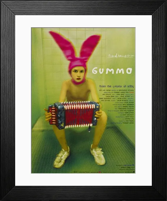 Framed Print : Movie poster 'Gummo' by Harmony Korine. Museum: PRIVATE COLLECTION. Author: JEAN-YVES ESCOFFIER Framed Print : Movie poster 'Gummo' by Harmony Korine. Museum: PRIVATE COLLECTION. Author: JEAN-YVES ESCOFFIER