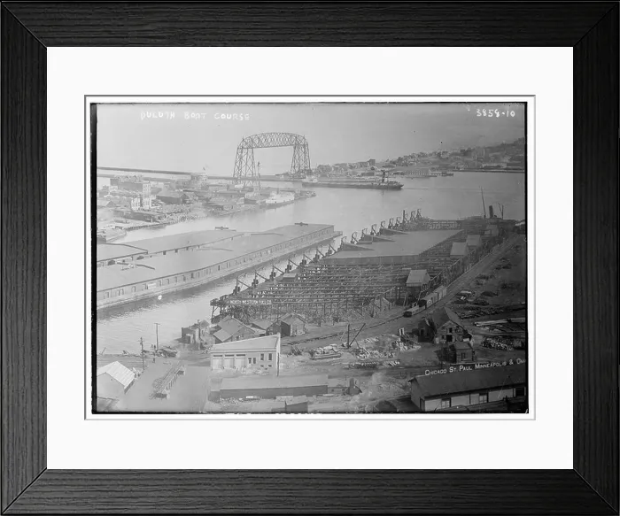 Framed Print : The Duluth Boat Course is a historic waterway located in Duluth Framed Print : The Duluth Boat Course is a historic waterway located in Duluth