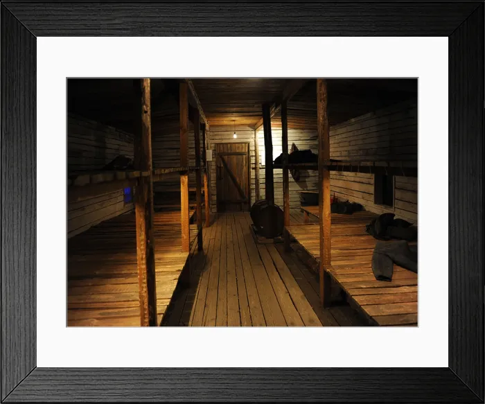 Framed Print : Occupation of Latvia by the Soviet Union. Recreation of gulag barracks where people on forced labor camps lived. 1941 Framed Print : Occupation of Latvia by the Soviet Union. Recreation of gulag barracks where people on forced labor camps lived. 1941