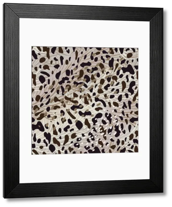 Framed Print : Hyena Print Seamless Pattern. Animal Skin Framed Print : Hyena Print Seamless Pattern. Animal Skin