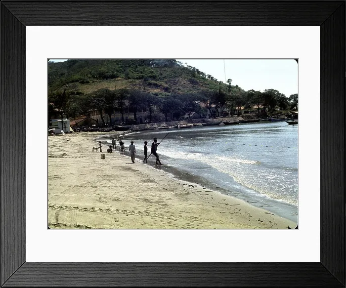 Framed Print : beach fishing nha trang in the 4th Infantry Division's area of operations vietnam war pleiku Framed Print : beach fishing nha trang in the 4th Infantry Division's area of operations vietnam war pleiku