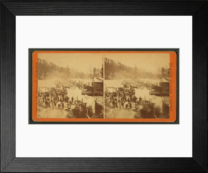 Framed Print : This photograph captures Deadwood City in Whitewood Gulch