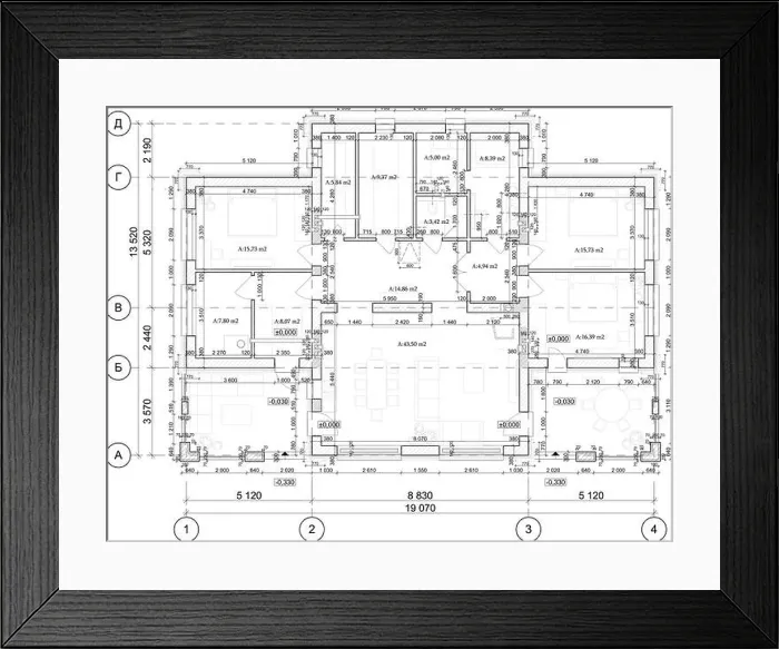 Framed Print : Detailed architectural private house floor plan, apartment layout, blueprint. Vector illustration Framed Print : Detailed architectural private house floor plan, apartment layout, blueprint. Vector illustration