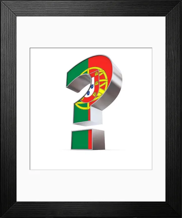 Framed Print : Portugal Question Mark Framed Print : Portugal Question Mark