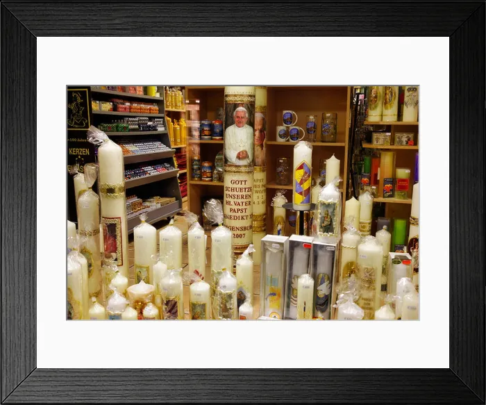 Framed Print : Candle store Elsaesser, Regensburg, Upper Palatinate, Bavaria, Germany Framed Print : Candle store Elsaesser, Regensburg, Upper Palatinate, Bavaria, Germany