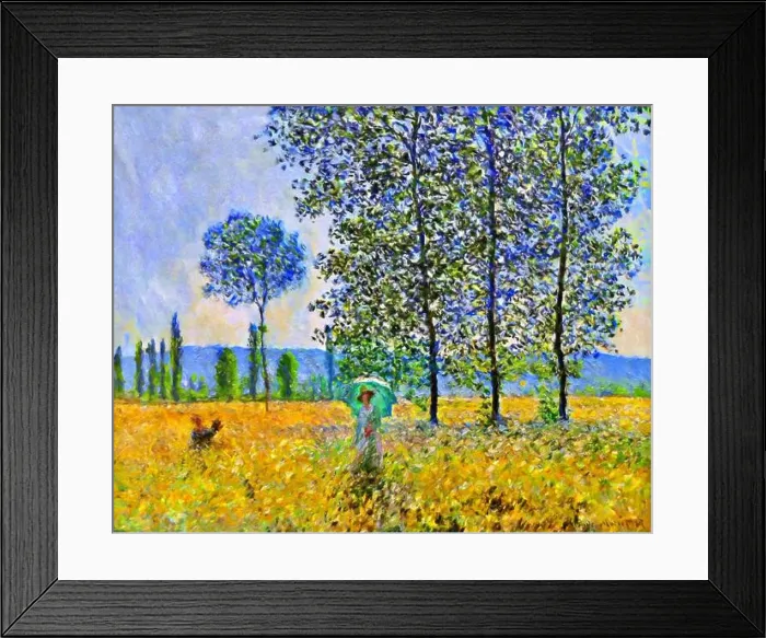 Framed Print : Sunlight effect under the poplars, 1887 (painting) by Artist Monet, Claude (1840-1926) French Framed Print : Sunlight effect under the poplars, 1887 (painting) by Artist Monet, Claude (1840-1926) French
