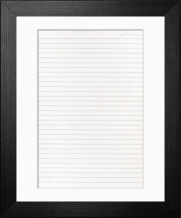 Framed Print : Exercise book paper page with lines Framed Print : Exercise book paper page with lines