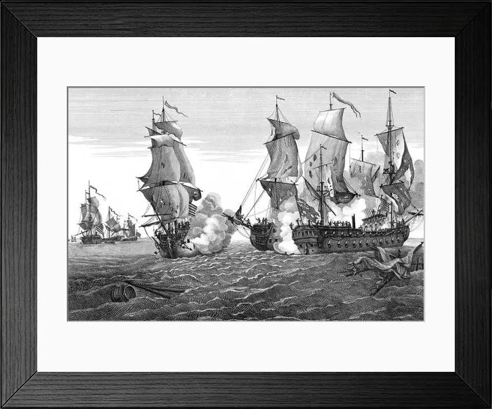 Framed Print : Battle of Flamborough Head, 1779 Framed Print : Battle of Flamborough Head, 1779