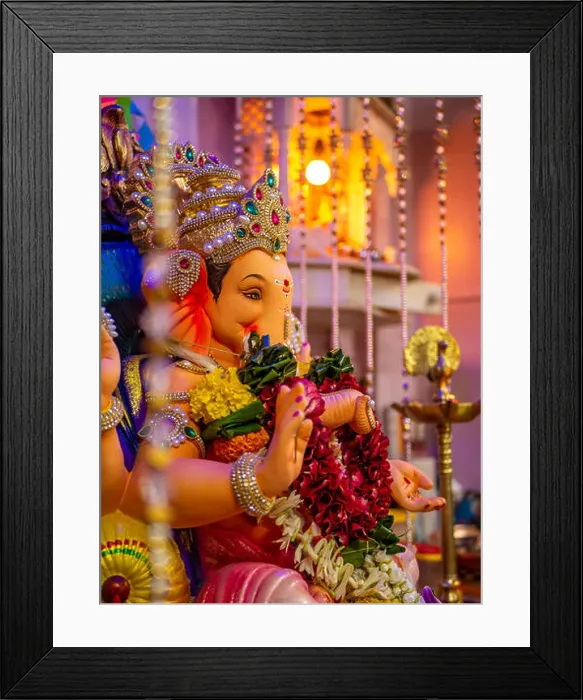 Framed Print : Beautiful statue of Lord Ganesha Framed Print : Beautiful statue of Lord Ganesha