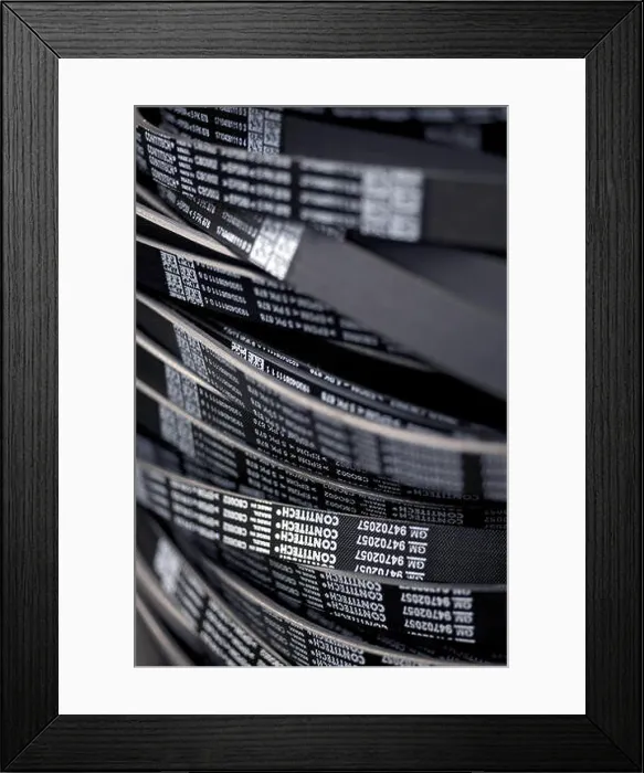 Framed Print : Production of transmission belts for German multinational industry to market autoparts Framed Print : Production of transmission belts for German multinational industry to market autoparts