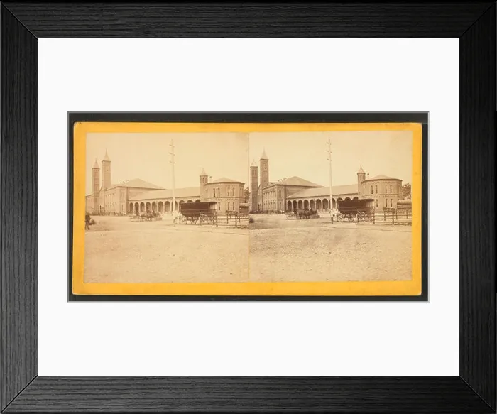 Framed Print : Central Railroad Station, Providence, R Framed Print : Central Railroad Station, Providence, R