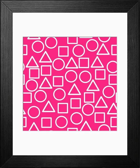 Framed Print : Squid game Geometric pattern seamless Concept version. background for movie squid game Framed Print : Squid game Geometric pattern seamless Concept version. background for movie squid game