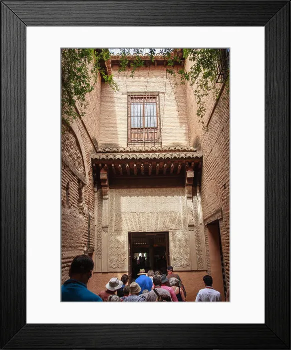 Framed Print : Nazaries palace entrance in Alhambra castle, Granada, Spain Framed Print : Nazaries palace entrance in Alhambra castle, Granada, Spain