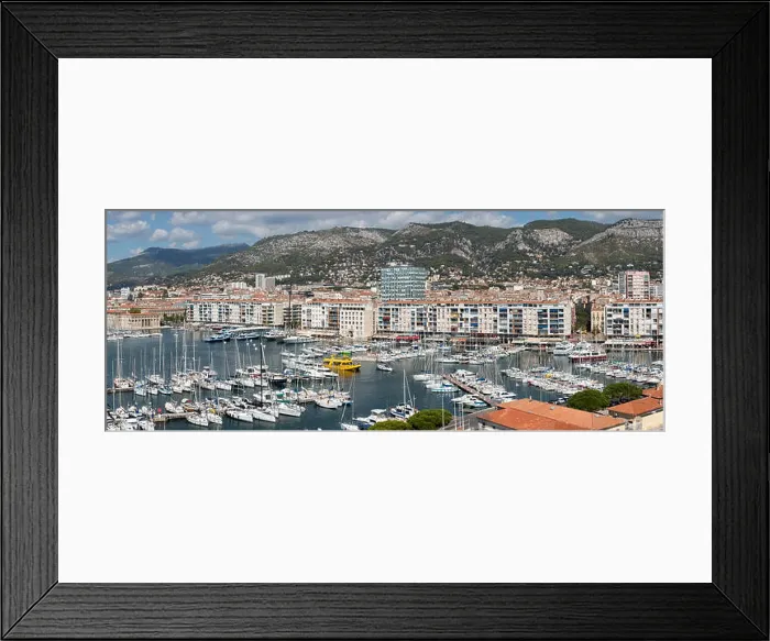 Framed Print : Toulon, France harbor marina mountain waterfront panorama 6063 Framed Print : Toulon, France harbor marina mountain waterfront panorama 6063