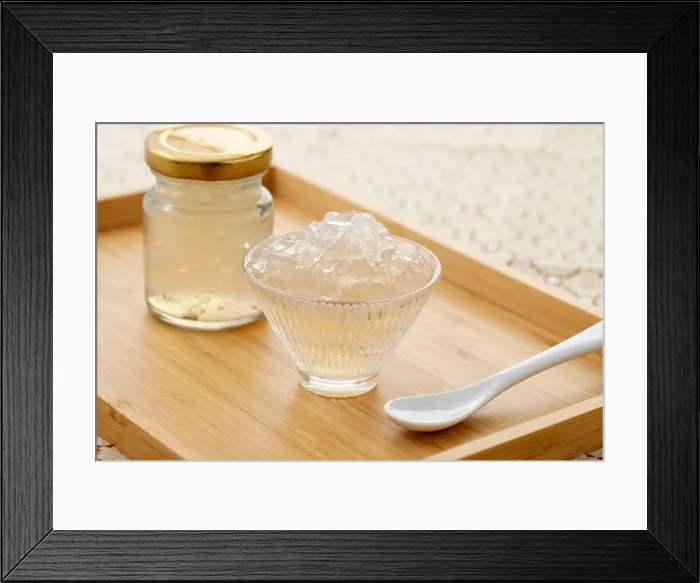 Framed Print : Edible Bird Nest Soup in a Bowl an Bottle, Healthy Chinese Herbal Drink with Collagen Framed Print : Edible Bird Nest Soup in a Bowl an Bottle, Healthy Chinese Herbal Drink with Collagen