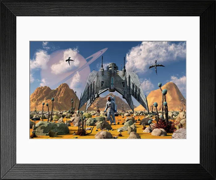 Framed Print : Colonization Of An Alien Planet Framed Print : Colonization Of An Alien Planet