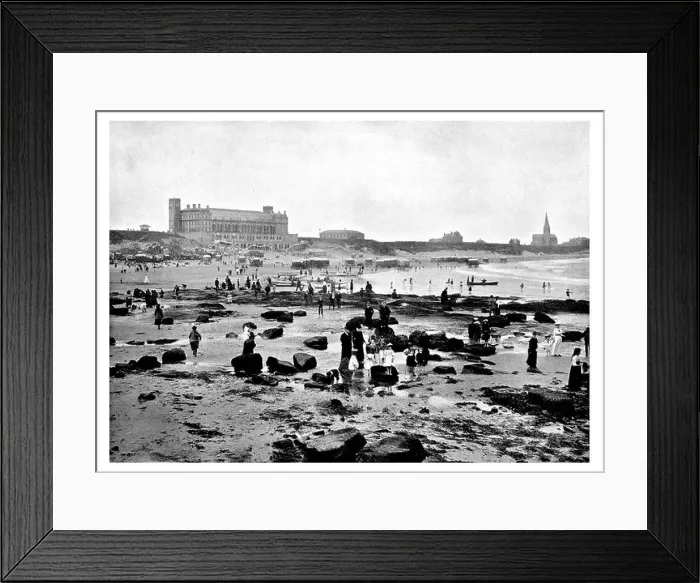 Framed Print : Tynemouth Tyne Wear England Grand Parade Undersea aquatic park Seal Cove rock pool beach paddling Victorian era Framed Print : Tynemouth Tyne Wear England Grand Parade Undersea aquatic park Seal Cove rock pool beach paddling Victorian era