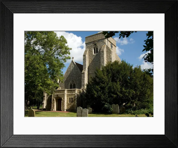 Framed Print : All Saints Church Whitstable from the south west Framed Print : All Saints Church Whitstable from the south west