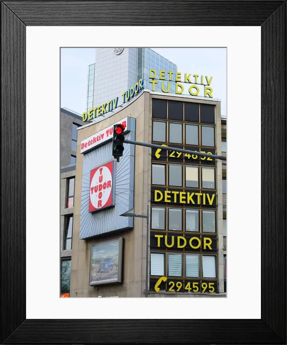 Framed Print : Detektiv Tudor advertising Frankfurt am Main, Germany Framed Print : Detektiv Tudor advertising Frankfurt am Main, Germany