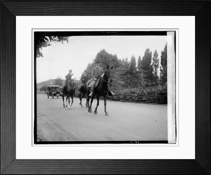 Framed Print : A historical image of President Calvin Coolidge riding a horse on August 18 Framed Print : A historical image of President Calvin Coolidge riding a horse on August 18