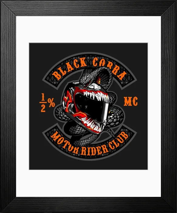 Framed Print : motorcycle club logo Framed Print : motorcycle club logo