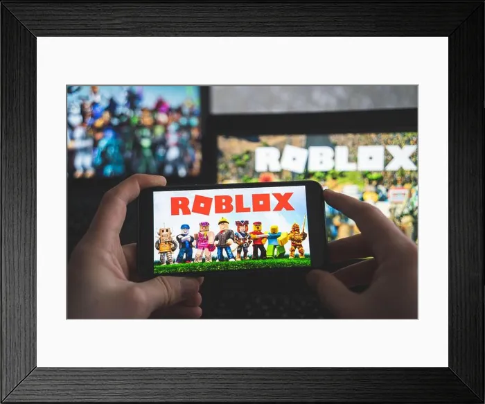Framed Print : Roblox is an online game platform and game creation system Framed Print : Roblox is an online game platform and game creation system