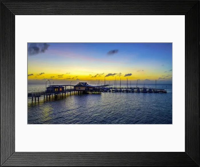 Framed Print : Pier at sunset Framed Print : Pier at sunset