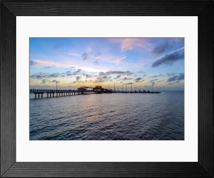 Framed Print : The Fairhope pier on Mobile bay at sunset Framed Print : The Fairhope pier on Mobile bay at sunset