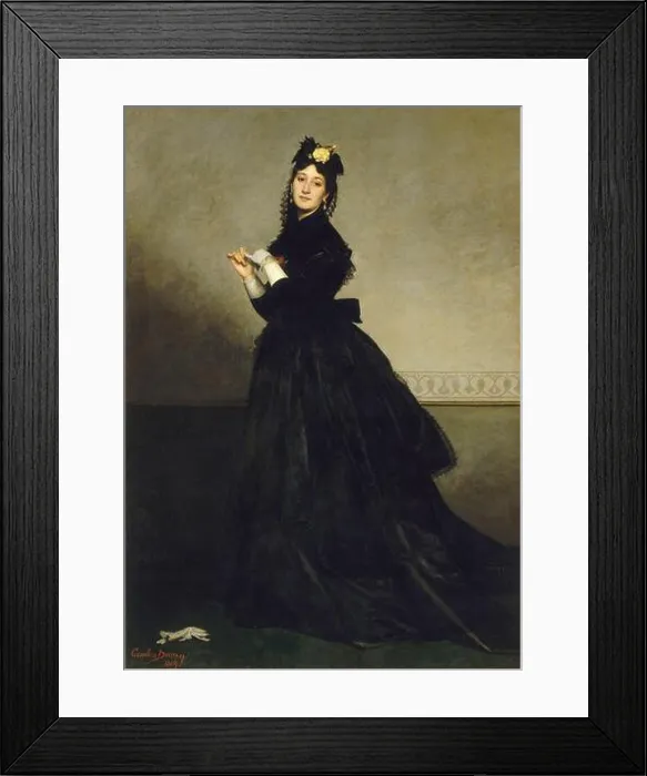 Framed Print : La Dame aux gants (The Lady with the Glove) Framed Print : La Dame aux gants (The Lady with the Glove)
