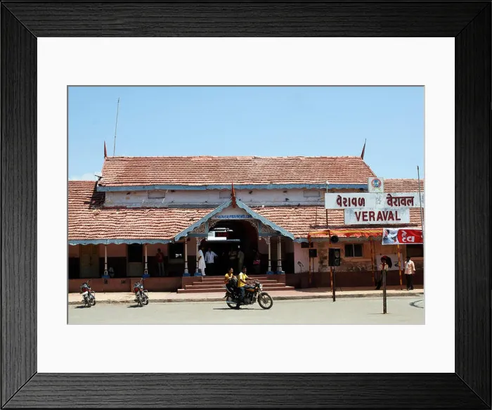 Framed Print : Old railway station ; Veraval ; Amreli ; Gujarat ; India Framed Print : Old railway station ; Veraval ; Amreli ; Gujarat ; India