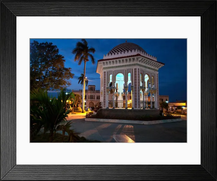 Framed Print : Glorieta de Manzanillo, Parque Carlos Manuel de Céspedes, night, town Manzanilo, Cuba Framed Print : Glorieta de Manzanillo, Parque Carlos Manuel de Céspedes, night, town Manzanilo, Cuba