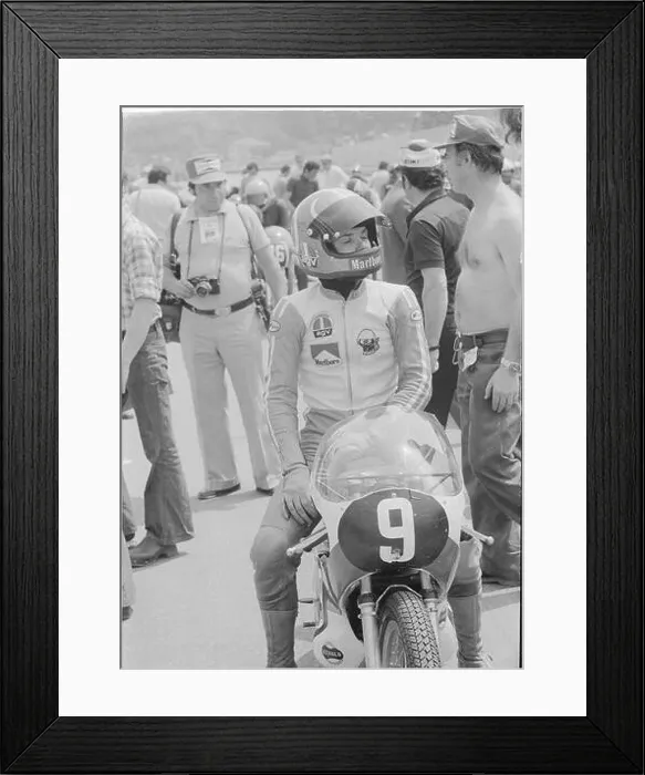 Framed Print : --- Motorrad-GP Imola 1974: Bruno Kneubühler#Motorcycle GP Imola 1974: Bruno Kneubühler Framed Print : --- Motorrad-GP Imola 1974: Bruno Kneubühler#Motorcycle GP Imola 1974: Bruno Kneubühler