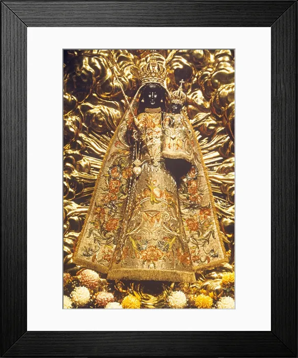 Framed Print : Black Madonna in the L Eglise Abbatiale monastery and Baroque Church at Einsiedeln south East of Zurich in Switzerland Framed Print : Black Madonna in the L Eglise Abbatiale monastery and Baroque Church at Einsiedeln south East of Zurich in Switzerland