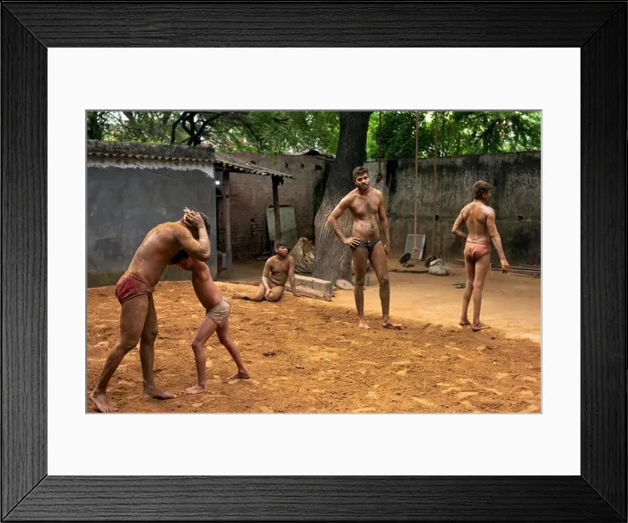 Framed Print : Guru Jasram Akhada, Kushti wrestling training gym, Delhi Framed Print : Guru Jasram Akhada, Kushti wrestling training gym, Delhi