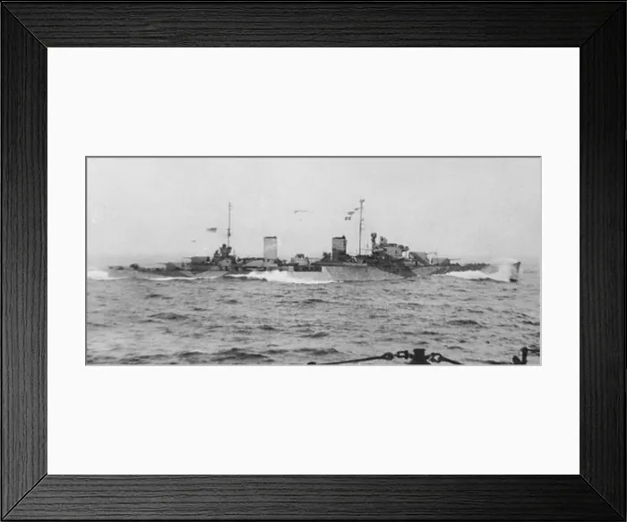 Framed Print : 58 HMAS Hobart (D63) escorting troopships off Guadalcanal on 9 August 1942 (AWM P05292.007) Framed Print : 58 HMAS Hobart (D63) escorting troopships off Guadalcanal on 9 August 1942 (AWM P05292.007)