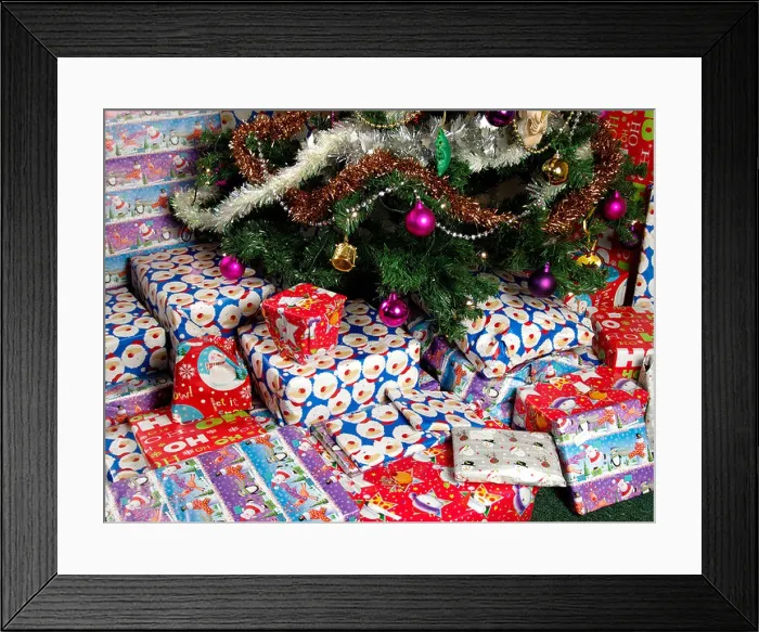 Framed Print : Presents under the Christmas tree Framed Print : Presents under the Christmas tree