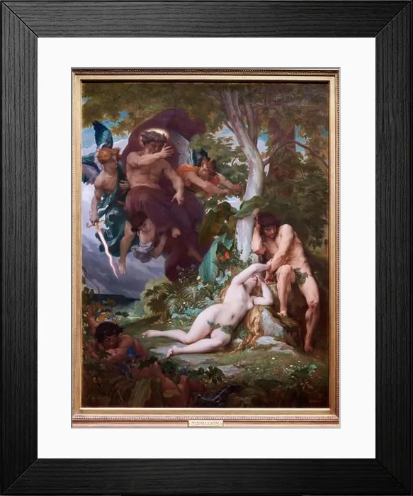 Framed Print : Alexandre Cabanel (Montpellier 1823 - Paris 1889), Le Paradis perdu, 1867, Musée d'Orsay, Paris, France Framed Print : Alexandre Cabanel (Montpellier 1823 - Paris 1889), Le Paradis perdu, 1867, Musée d'Orsay, Paris, France