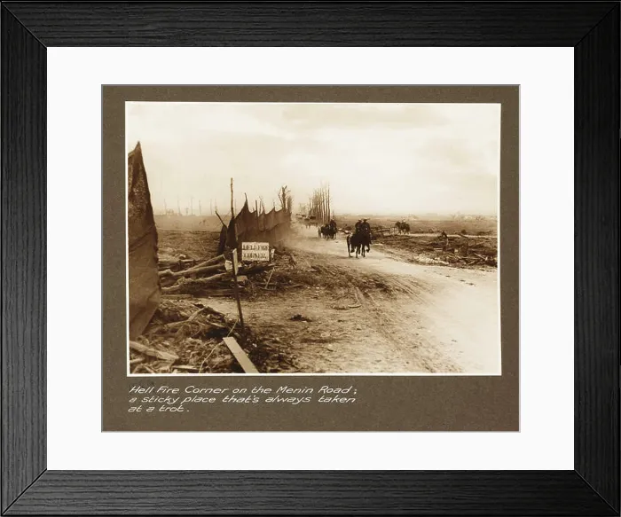 Framed Print : Hell Fire Corner, located on the Menin Road Framed Print : Hell Fire Corner, located on the Menin Road
