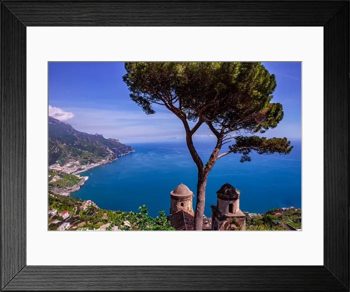 Framed Print : Coastline in Ravello, over the gulf of Salerno, Amalfi coast, italy Framed Print : Coastline in Ravello, over the gulf of Salerno, Amalfi coast, italy