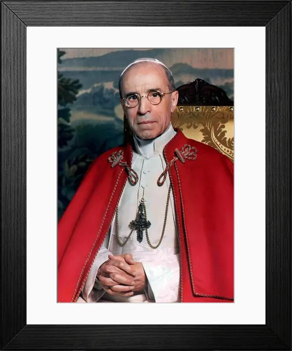 Framed Print : Pius XII. Portrait of the Italian Pope Framed Print : Pius XII. Portrait of the Italian Pope