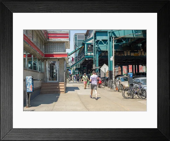 Framed Print : Court Square in Long Island City in the borough of Queens in New York on Sunday Framed Print : Court Square in Long Island City in the borough of Queens in New York on Sunday