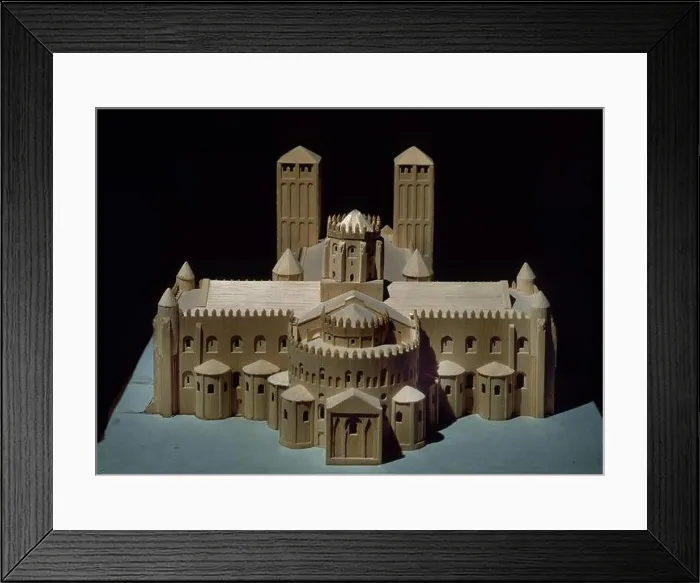 Framed Print : MAQUETA DE LA CATEDRAL DE SANTIAGO BAJO LA IDEA DE K J CONANT Framed Print : MAQUETA DE LA CATEDRAL DE SANTIAGO BAJO LA IDEA DE K J CONANT