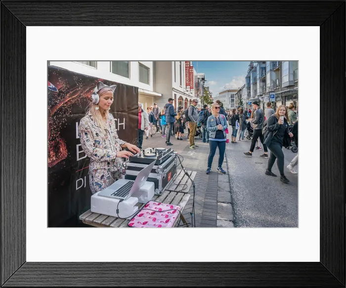 Framed Print : DJ, Summer Festival, Cultural Day, Reykjavik, Iceland Framed Print : DJ, Summer Festival, Cultural Day, Reykjavik, Iceland