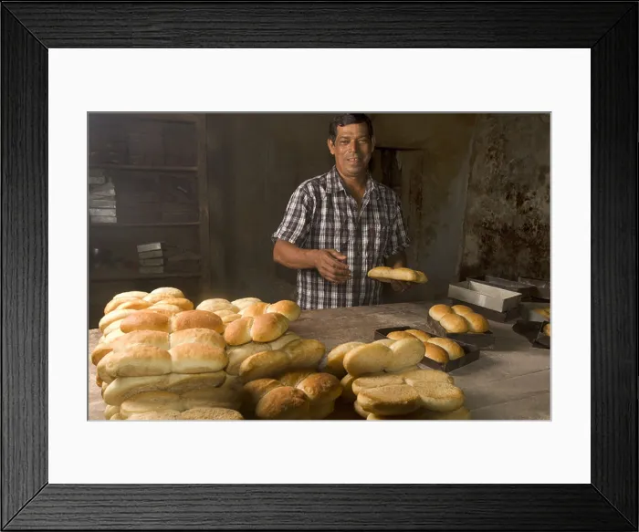 Framed Print : Bread and baker, Goa India Framed Print : Bread and baker, Goa India