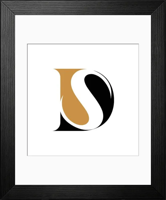 Framed Print : Initial letter ds logo or sd logo vector design template Framed Print : Initial letter ds logo or sd logo vector design template