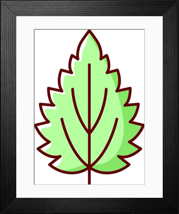 Framed Print : Nettle RGB color icon