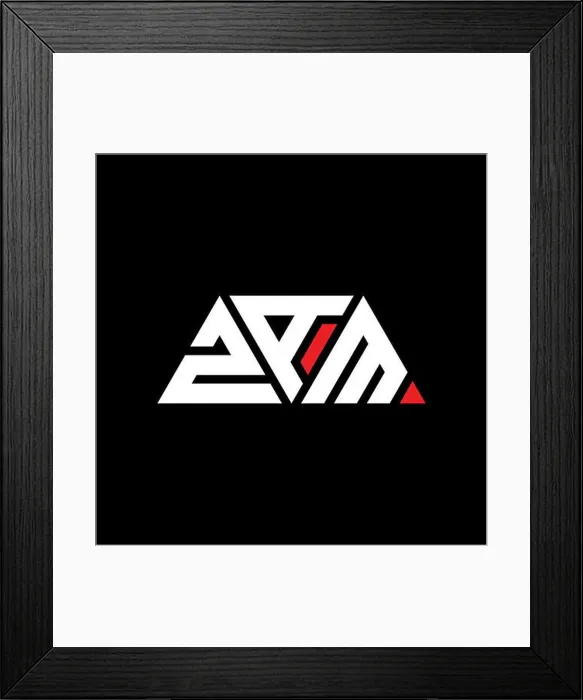 Framed Print : ZAM triangle letter logo design with triangle shape Framed Print : ZAM triangle letter logo design with triangle shape